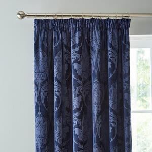 Zahra Chenille Jacquard Pencil Pleat Curtains