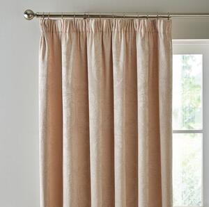 Zahra Chenille Jacquard Pencil Pleat Curtains