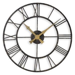 Vintage Skeleton 50cm Indoor Outdoor Wall Clock Black