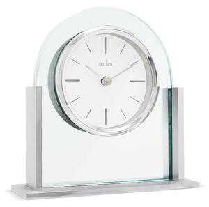 Acctim Wooton Silver Table Clock Silver