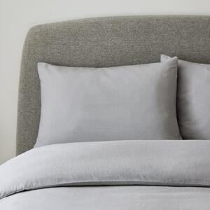 Simply 100% Brushed Cotton Standard Pillowcase Pair Silver