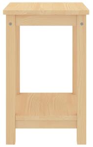 Bedside Cabinet Light Wood 35x30x47 cm Solid Pinewood