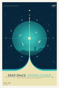 Fine Art Print Deep Space Atomic Clock (Blue) - Space Series (NASA)