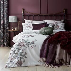 Laura Ashley Heaton Faux Fur 130cm x 170cm Throw Blackberry Purple