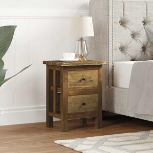 Nightstand Solid Mahogany Wood 40x30x51 cm