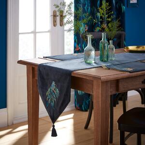 Kingfisher V-Shaped Table Runner Blue