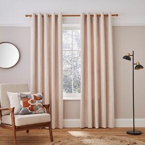 Elements Cord Eyelet Curtains White Sand