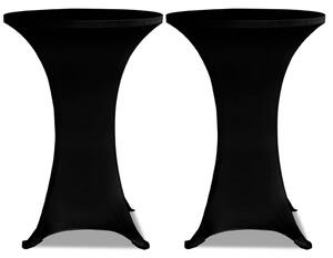 Standing Table Cover Ø80cm Black Stretch 2 pcs