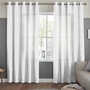 Brinley Made To Measure Sheer Voile Curtains Ivory