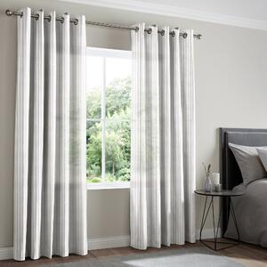 Brinley Made To Measure Sheer Voile Curtains Slate