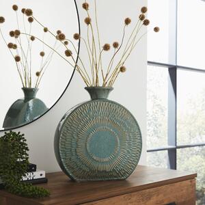Zen Round Vase, 37cm Olive (Green)