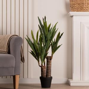 Artificial Double Stem Yucca Green