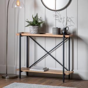 Newark Console Table, Light Wood Brown