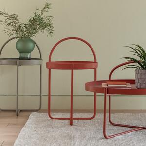 Elwood Side Table, Iron Red