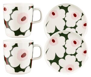 Marimekko Unikko breakfast set Green