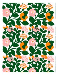 Marimekko Green green vinyl tablecloth Green-orange