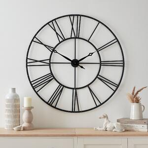 Skeleton Clock 100cm Black Black