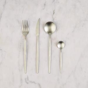 Hexham 16 Piece Brushed Silver Cutlery Set Silver