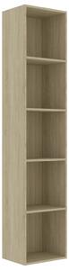Book Cabinet Sonoma Oak 40x30x189 cm Engineered Wood