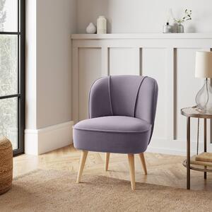 Elsie Velvet Chair Purple