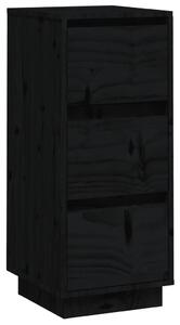 Sideboard Black 32x34x75 cm Solid Wood Pine