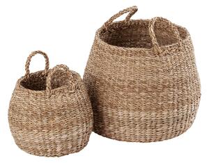 Dixie Esther storage basket with handle 2-pack Natural