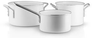 Eva Solo Eva Trio White Line Slip-Let ceramic cookware set 3 pieces Stainless steel