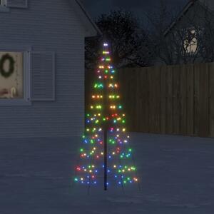 Christmas Tree Light on Flagpole 200 LEDs Colourful 180 cm