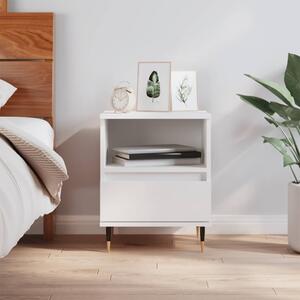 Bedside Cabinet White 40x35x50 cm Engineered Wood