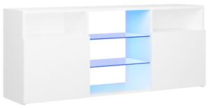 TV Cabinet with LED Lights White 120x30x50 cm