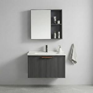 Bathroom furniture set with washbasin Mario 60cm Grey