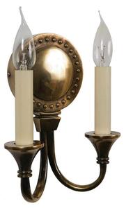 Opera 823 Traditional Solid Brass 2 Light Wall Light - product_finish:Light Antique