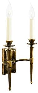 Hampton 831 Traditional Solid Brass 2 Light Wall Light - product_finish:Antique