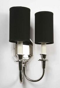 Diane N827 Traditional Solid Brass Nickel Plated 2 Light Wall Light - shades:Fitting only (without shade)