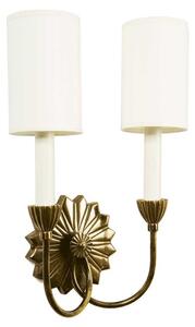 Etoile 821 Traditional Solid Brass 2 Light Wall Light - product_finish:Polished Brass-shades:Fitting only (without shade)