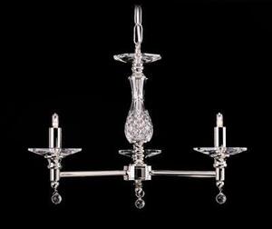 Impex STH03061/3 Starlight 3 Light Optical Glass Chandelier - product_finish:Gold Plated Finish Frame