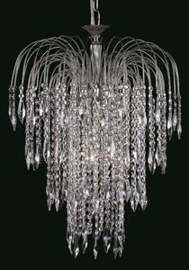 Impex ST01900/47 Starlight 47cm Crystal Waterfall Chandelier - product_finish:Nickel Finish Frame