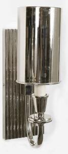Ridgeback N836 Solid Brass Nickel Plated 1 Light Wall Light - shades:WITH MATCHING METAL SHADE