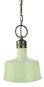 652 Small Cattura 1 Light Old English White Ceiling Pendant - product_finish:Polished Nickel