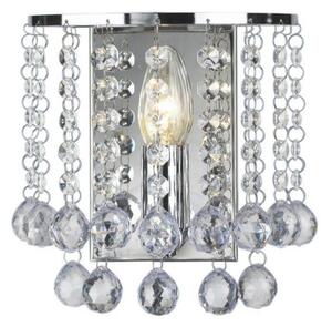 Modern Chandelier Style 1 Light Wall Light In Polished Chrome
