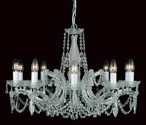 Impex Preciosa 10 Light Marie Therese Crystal Chandelier - product_finish:Chrome Finish Frame