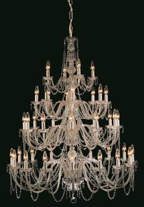 Impex CP06033/40 Crystal Preciosa 40 Light Chandelier - product_finish:Gold Finish Frame