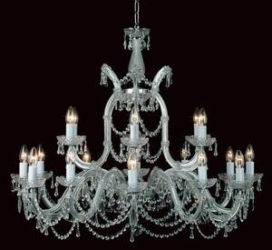 Impex Preciosa 19 Light Marie Therese Crystal Chandelier - product_finish:Gold Finish Frame