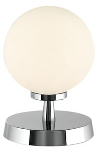 Dar Lighting ESB4150-02 Esben Touch Table Lamp In Polished Chrome With Opal Glass