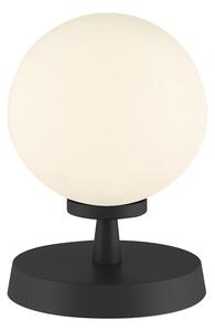 Dar Lighting ESB4122-02 Esben Touch Table Lamp In Matt Black With Opal Glass