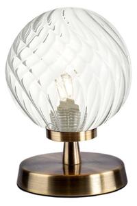 Dar Lighting ESB4175-03 Esben Touch Table Lamp Antique Brass With Twisted Glass