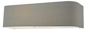 Dar Lighting RON0939 Ronda 2 Light Wall Light With Grey Silk Shade