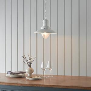 Endon Lighting 94371 Polperro Ceiling Pendant Light In Cream Finish