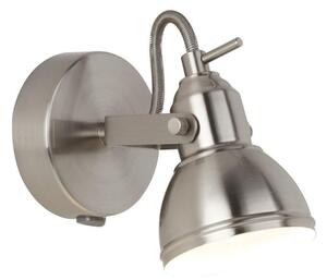 Searchlight 1541SS Focus One Light Wall Spotlight In Satin Silver