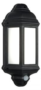 Saxby 54553 Halbury LED PIR Outdoor Wall Light in Matt Black